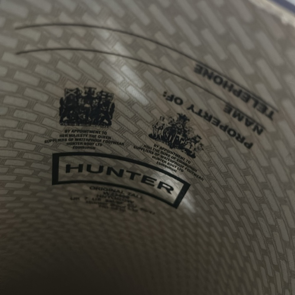 Hunter Original Tall Rain Boots-Sz. 8 - Picture 3 of 7